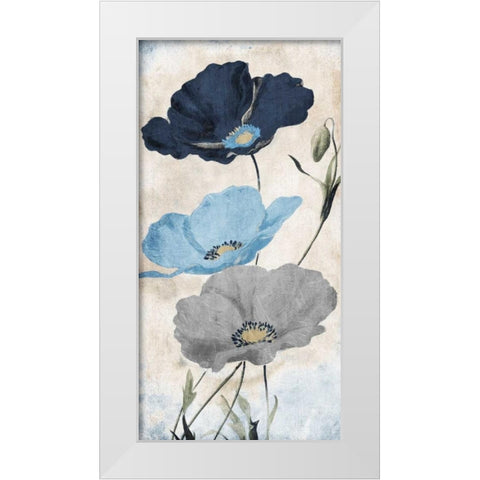 Soft Florals White Modern Wood Framed Art Print by Grey, Jace
