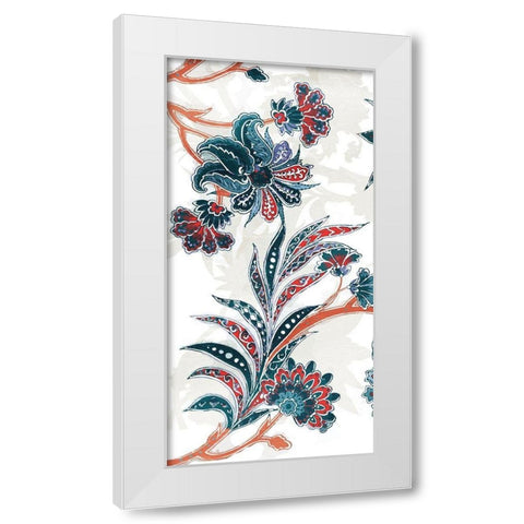 Wandering Flowers White Modern Wood Framed Art Print by Grey, Jace