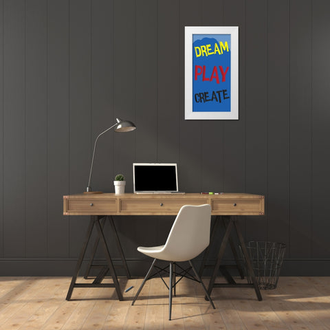 Dream White Modern Wood Framed Art Print by Grey, Jace