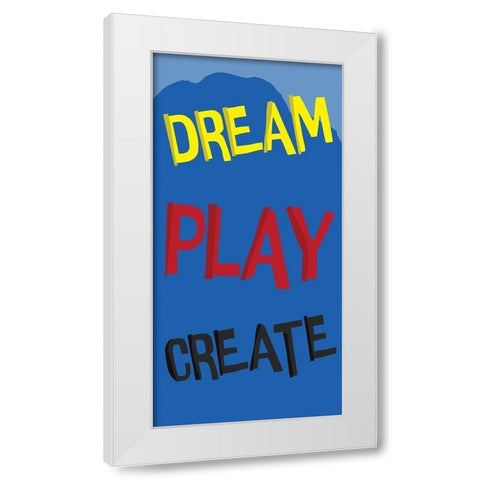 Dream White Modern Wood Framed Art Print by Grey, Jace