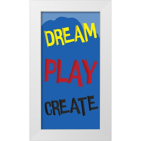 Dream White Modern Wood Framed Art Print by Grey, Jace