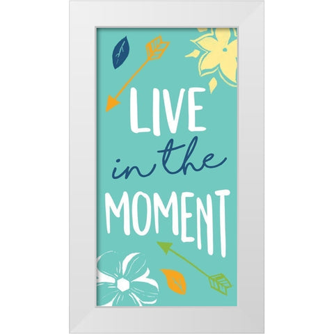 Moment White Modern Wood Framed Art Print by Grey, Jace
