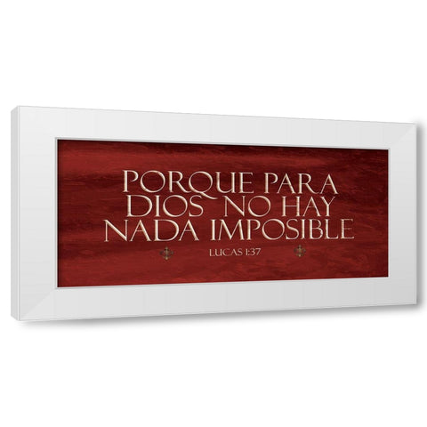 Lucas Porque Red White Modern Wood Framed Art Print by Grey, Jace