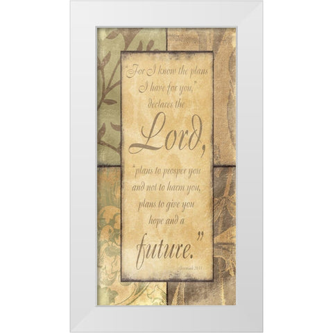 Lord Future White Modern Wood Framed Art Print by Grey, Jace