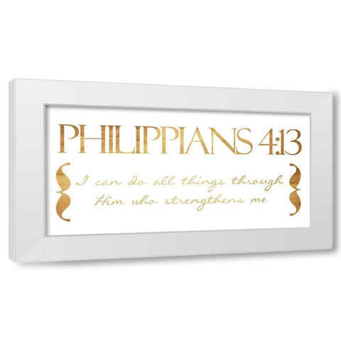 I Can Do All White Modern Wood Framed Art Print by Grey, Jace