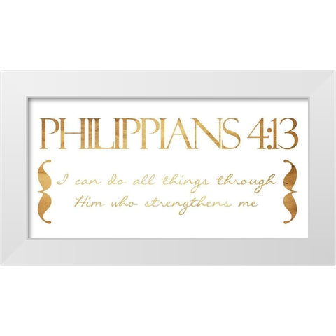 I Can Do All White Modern Wood Framed Art Print by Grey, Jace
