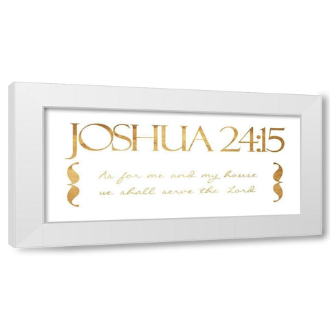 As For Me White Modern Wood Framed Art Print by Grey, Jace