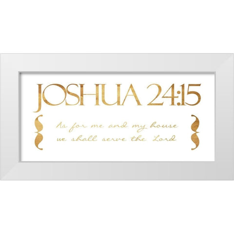 As For Me White Modern Wood Framed Art Print by Grey, Jace