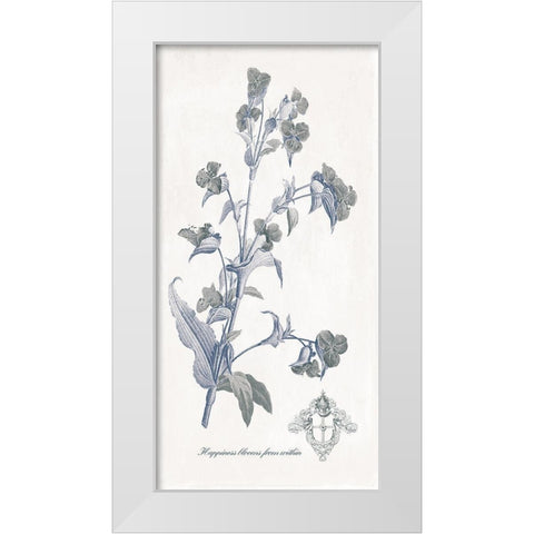 Happiness Blooms White Modern Wood Framed Art Print by Grey, Jace