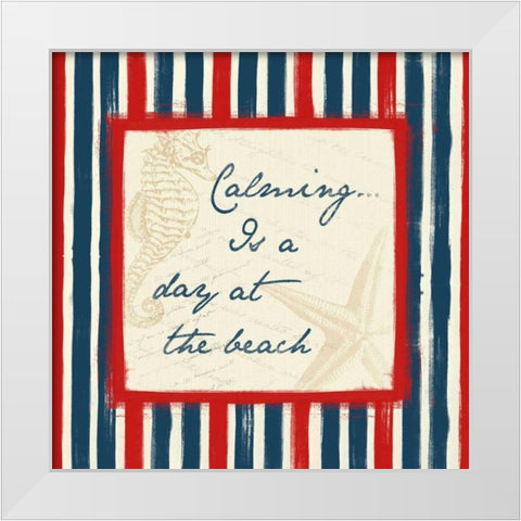 Calming White Modern Wood Framed Art Print by Grey, Jace