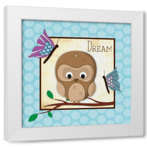 Dream White Modern Wood Framed Art Print by Grey, Jace