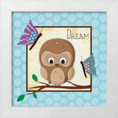 Dream White Modern Wood Framed Art Print by Grey, Jace