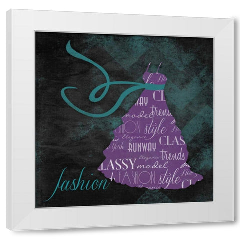 Fashion White Modern Wood Framed Art Print by Grey, Jace