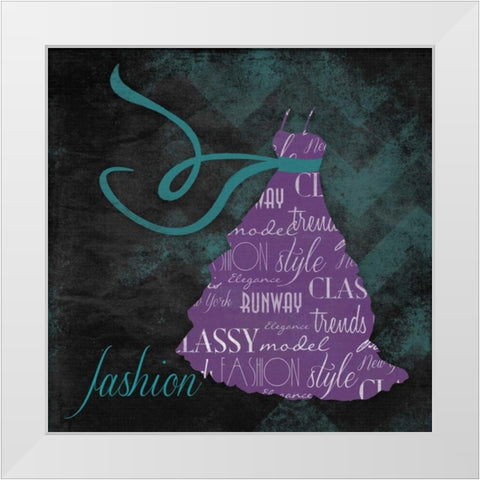 Fashion White Modern Wood Framed Art Print by Grey, Jace