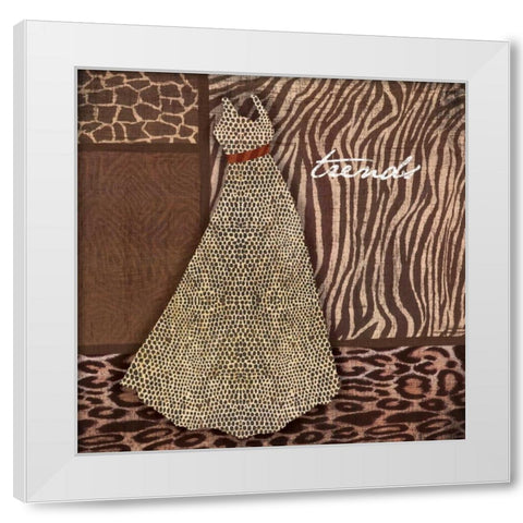 Trends White Modern Wood Framed Art Print by Grey, Jace