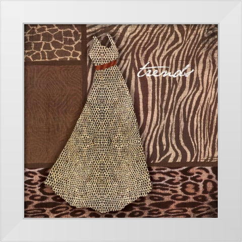 Trends White Modern Wood Framed Art Print by Grey, Jace