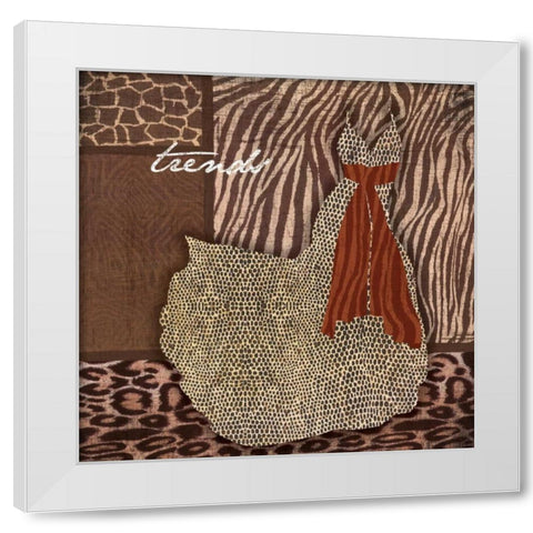 Trends White Modern Wood Framed Art Print by Grey, Jace