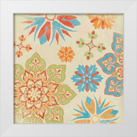Suzani 2 White Modern Wood Framed Art Print by Grey, Jace