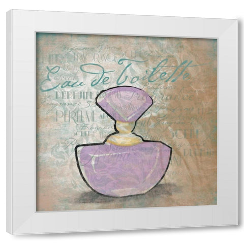 Eau de Toilette White Modern Wood Framed Art Print by Grey, Jace