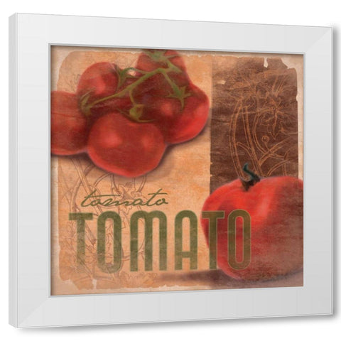 Tomato 2 White Modern Wood Framed Art Print by Grey, Jace