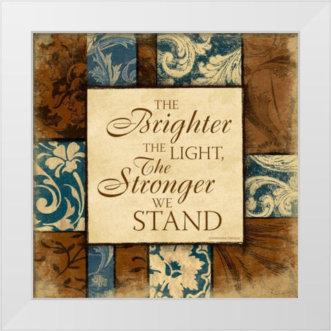 Brighter White Modern Wood Framed Art Print by Grey, Jace