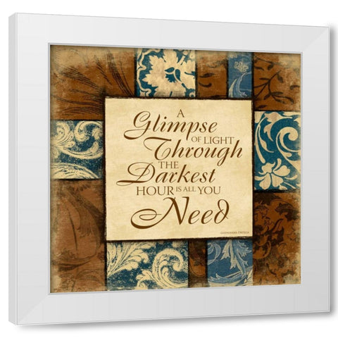 Darker White Modern Wood Framed Art Print by Grey, Jace