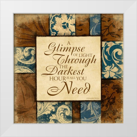 Darker White Modern Wood Framed Art Print by Grey, Jace