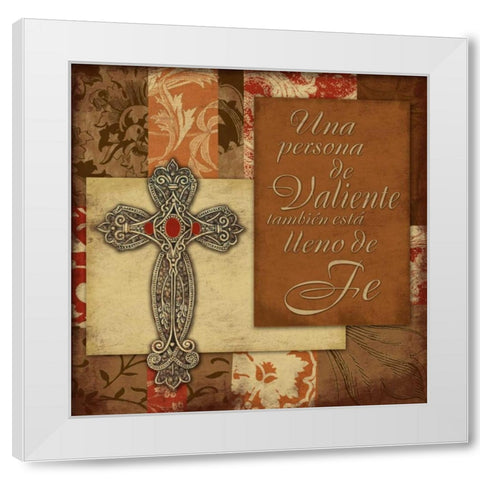 Spanish Faith White Modern Wood Framed Art Print by Grey, Jace