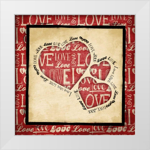 Valentine White Modern Wood Framed Art Print by Grey, Jace