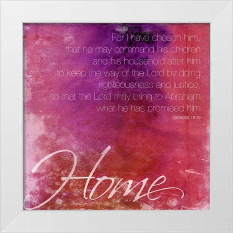 Watercolor Home White Modern Wood Framed Art Print by Grey, Jace