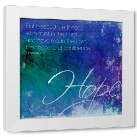 Watercolor Hope White Modern Wood Framed Art Print by Grey, Jace