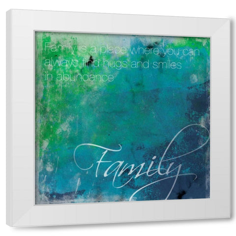 Watercolor Family White Modern Wood Framed Art Print by Grey, Jace