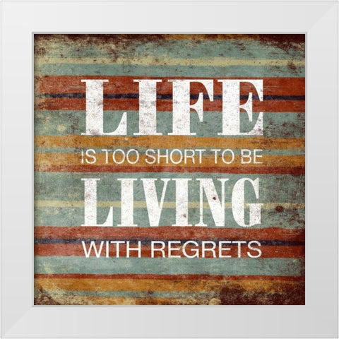 Life White Modern Wood Framed Art Print by Grey, Jace