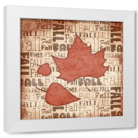 Fall White Modern Wood Framed Art Print by Grey, Jace