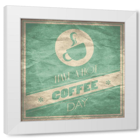 Coffee White Modern Wood Framed Art Print by Grey, Jace