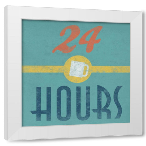 Coffee White Modern Wood Framed Art Print by Grey, Jace