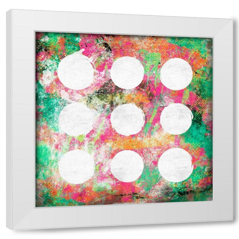 Glow Abstract White Modern Wood Framed Art Print by Grey, Jace