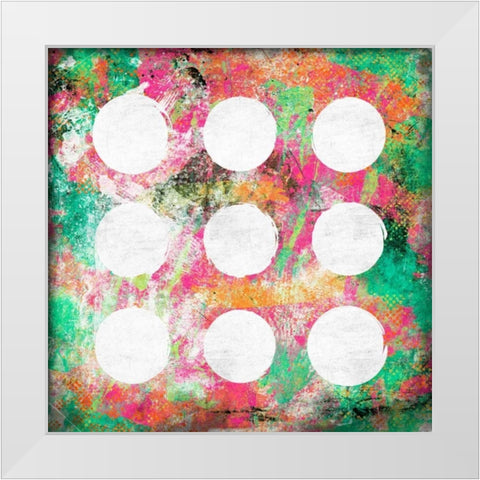 Glow Abstract White Modern Wood Framed Art Print by Grey, Jace