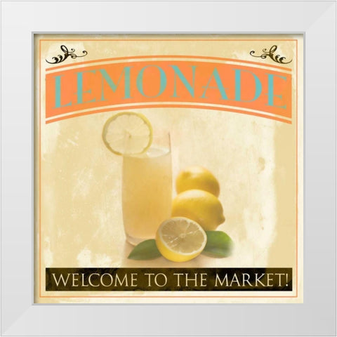 Lemonade 3 White Modern Wood Framed Art Print by Grey, Jace
