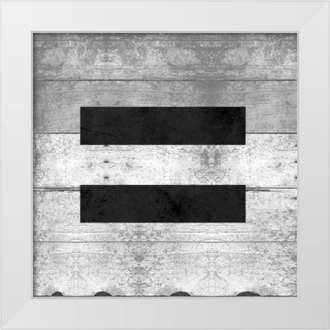 SHIFT KEY = White Modern Wood Framed Art Print by Grey, Jace