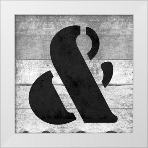 SHIFT KEYand White Modern Wood Framed Art Print by Grey, Jace
