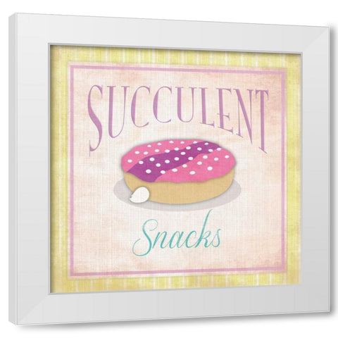 Doughnuts 2 White Modern Wood Framed Art Print by Grey, Jace