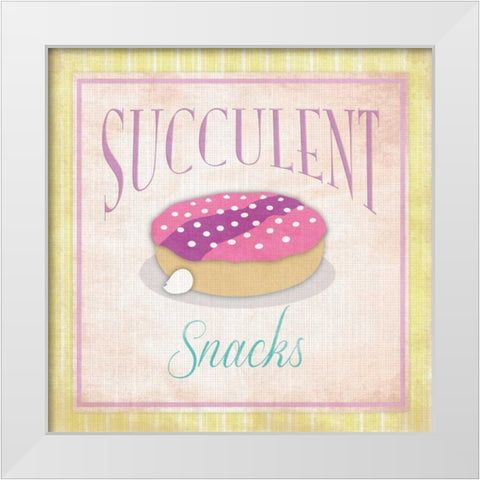 Doughnuts 2 White Modern Wood Framed Art Print by Grey, Jace