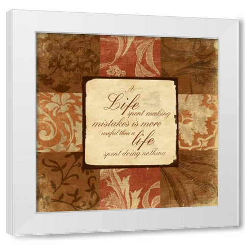 SpicePatch inspirational White Modern Wood Framed Art Print by Grey, Jace