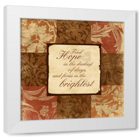 SpicePatch inspirational 2 White Modern Wood Framed Art Print by Grey, Jace