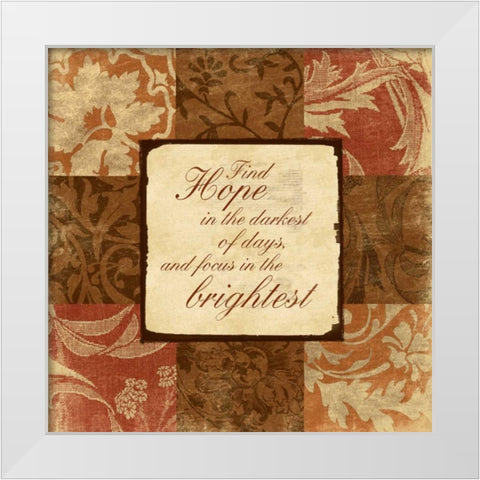 SpicePatch inspirational 2 White Modern Wood Framed Art Print by Grey, Jace