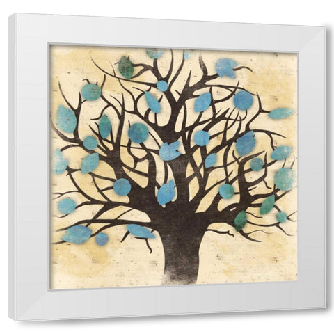 Tree White Modern Wood Framed Art Print by Grey, Jace