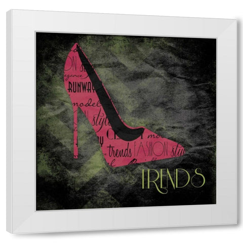 Trends White Modern Wood Framed Art Print by Grey, Jace