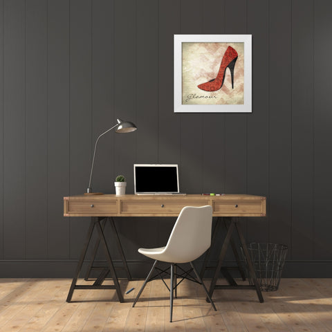 Glamour White Modern Wood Framed Art Print by Grey, Jace