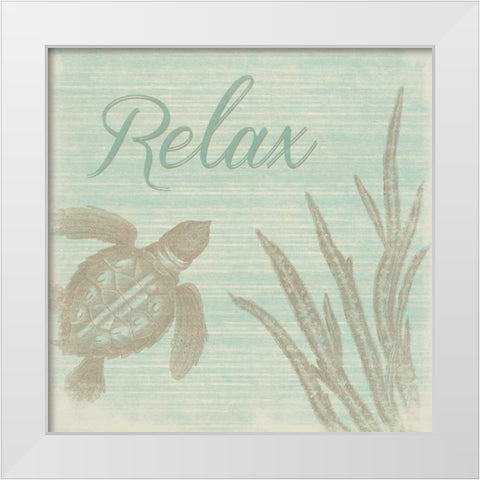 Bath sea 2 White Modern Wood Framed Art Print by Grey, Jace